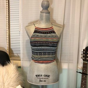 Multi color crop top